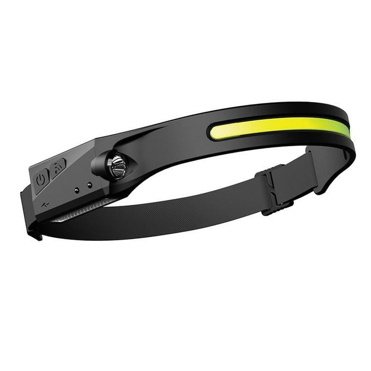 Mini COB LED Headlamp Waved Sensor Rechargeable Flashlight Headlight