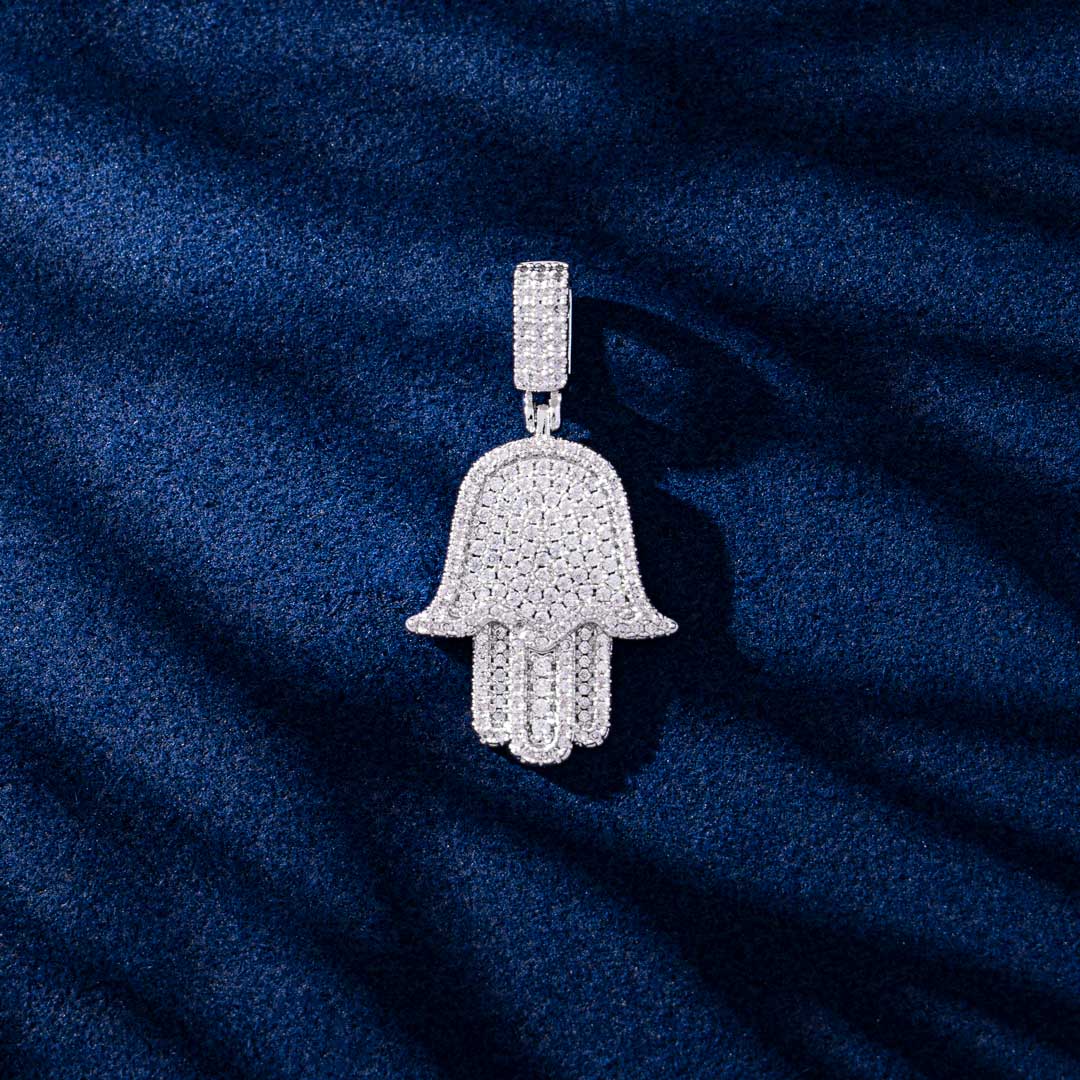 DOUBLE-LAYERED HAMSA PENDANT