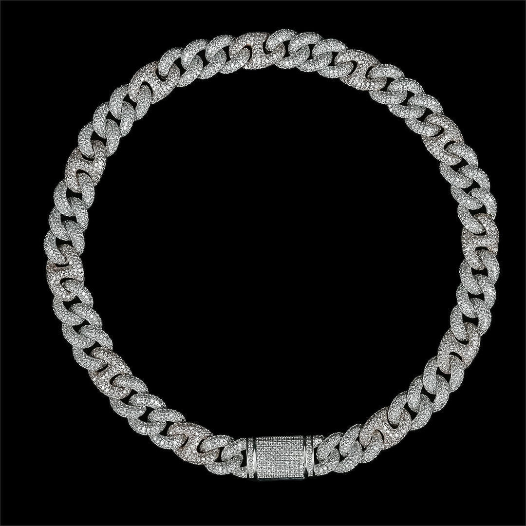 15MM G-LINK CHAIN IN WHITE GOLD