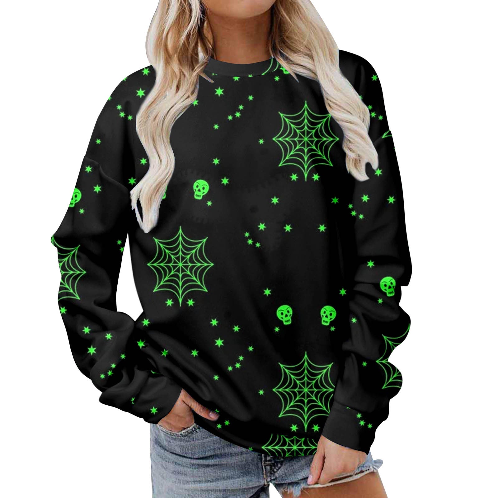 2022 autumn and winter new Paris tide brand letter jacquard pullover outerwear 3D heat transfer round neck sweater
