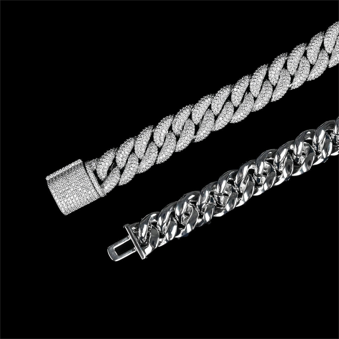 15MM MIAMI CUBAN LINK CHAIN & BRACELET