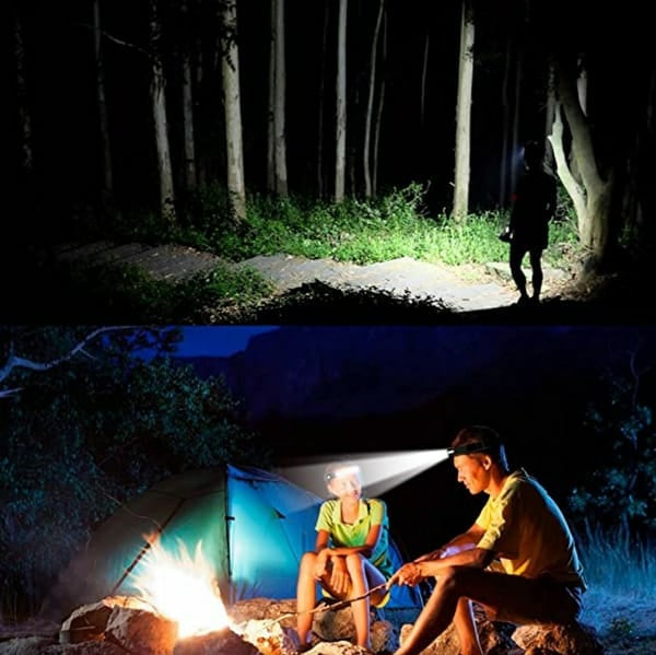 Mini COB LED Headlamp Waved Sensor Rechargeable Flashlight Headlight