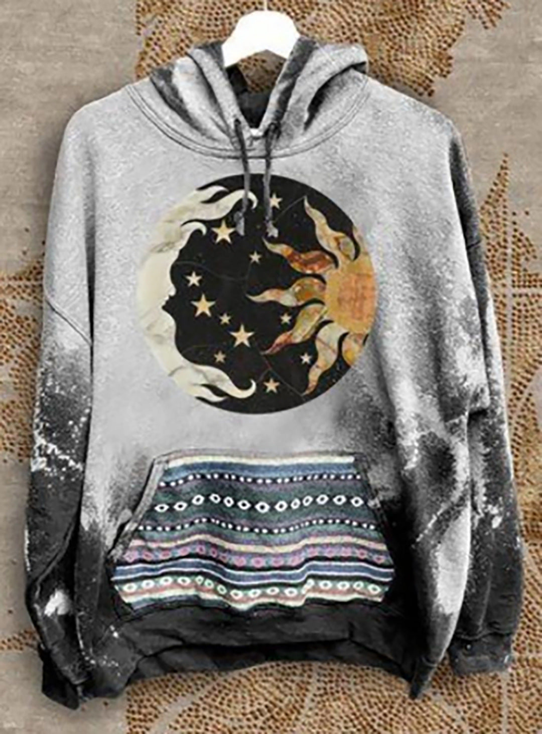2022 cross-border new product 3d printing urban casual European and American English letters hooded pullover ladies sweater YK