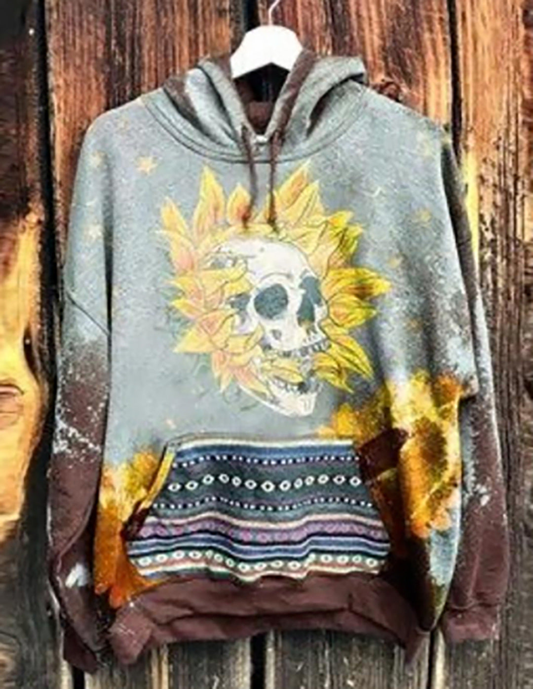 2022 cross-border new product 3d printing urban casual European and American English letters hooded pullover ladies sweater YK